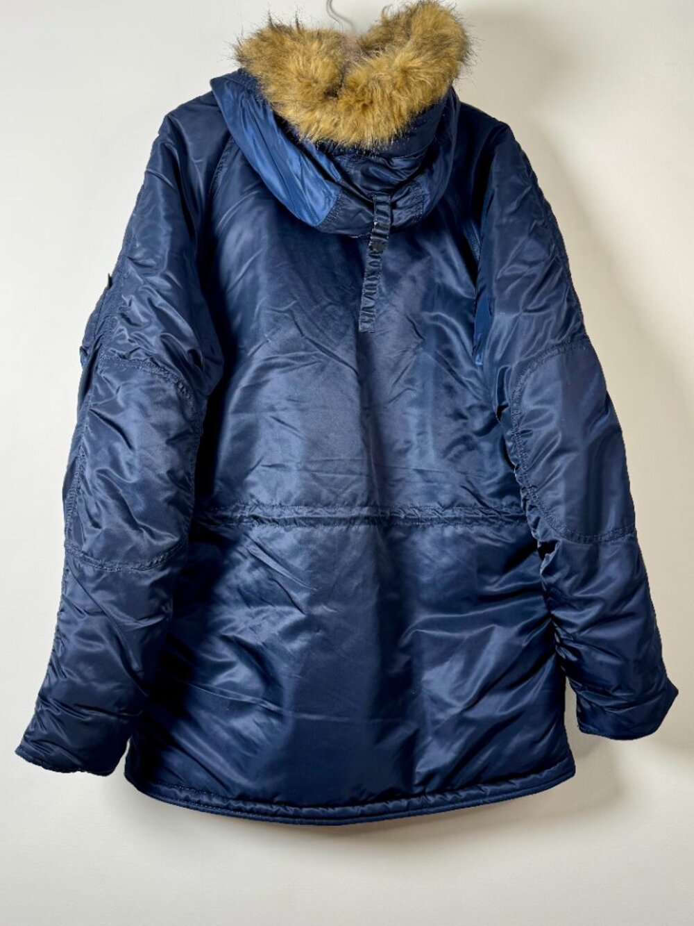 Alpha Industries Extreme Cold Weather Military Parka Coat Type N-3B Blue Sz XL - Picture 9 of 13